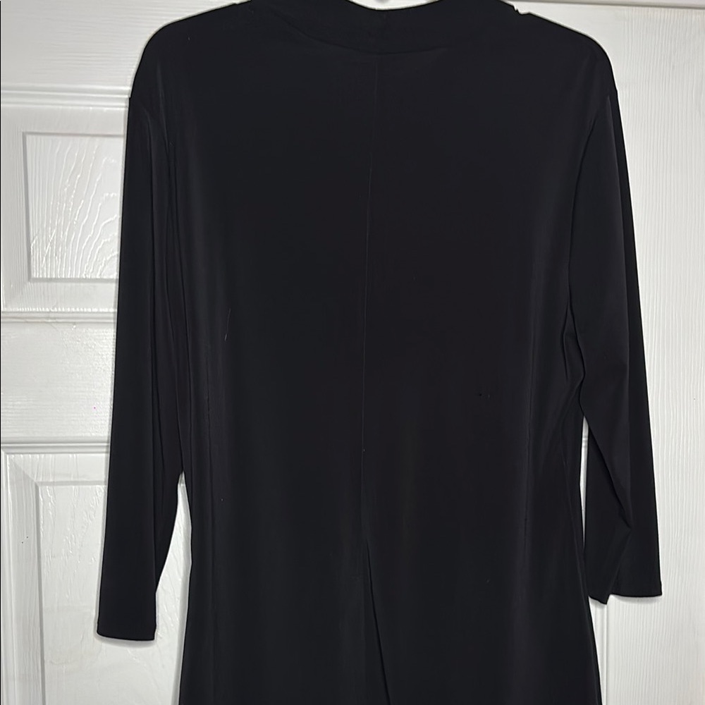Bold Elements Black Blouse with Gold Rings XL - Picture 3 of 3
